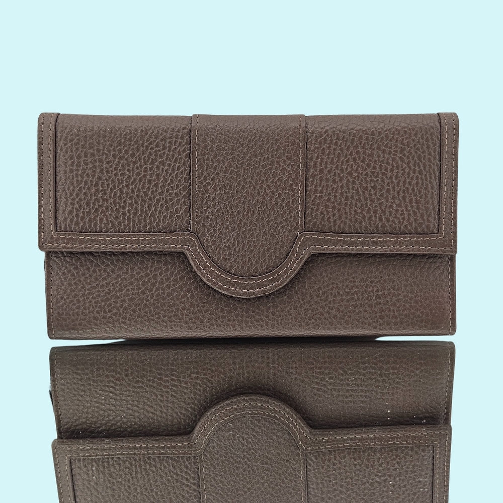 Corder London Wallet Brown Tan Leather Flap Over Wallet Minimalist Gift
